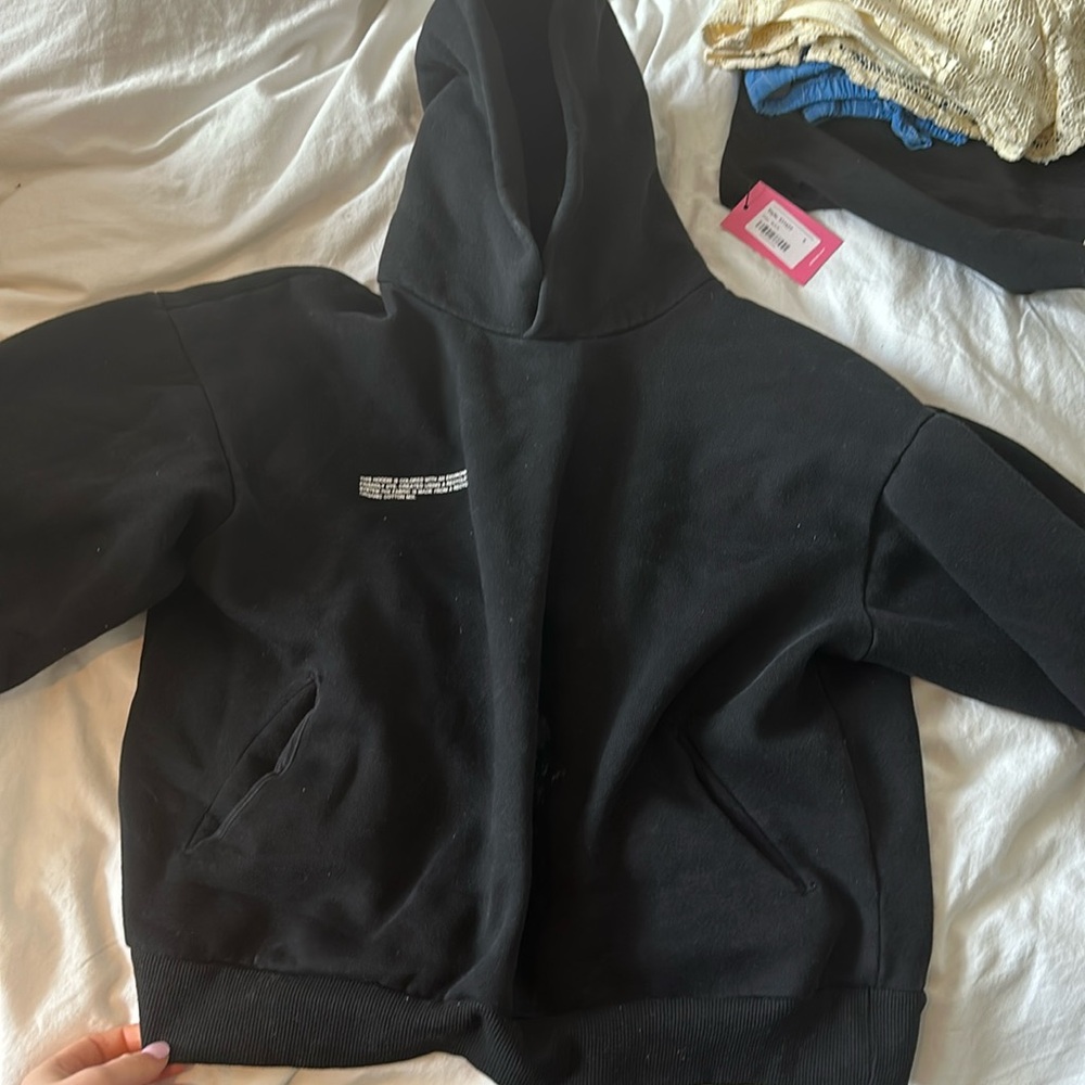 PANGAIA BLACK HOODIE SIZE SMALL